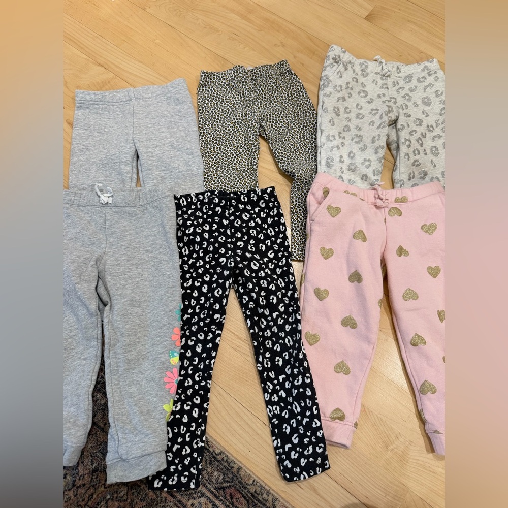 Carter's Black and White Toddler Leggings and Sweatpants